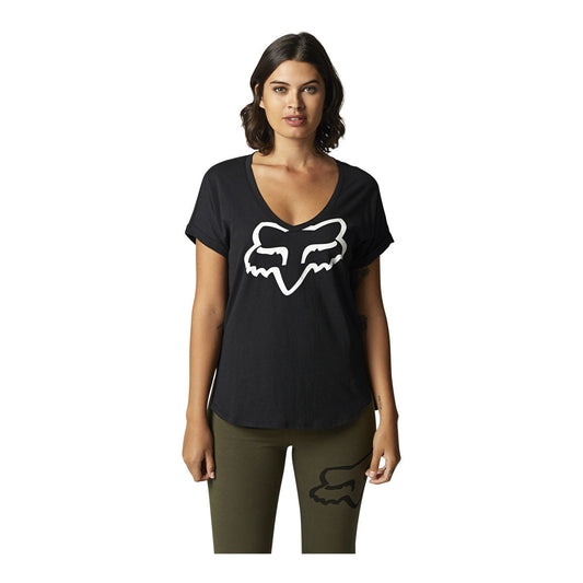 Fox Racing Womens Boundary Short Sleeve Top - Black