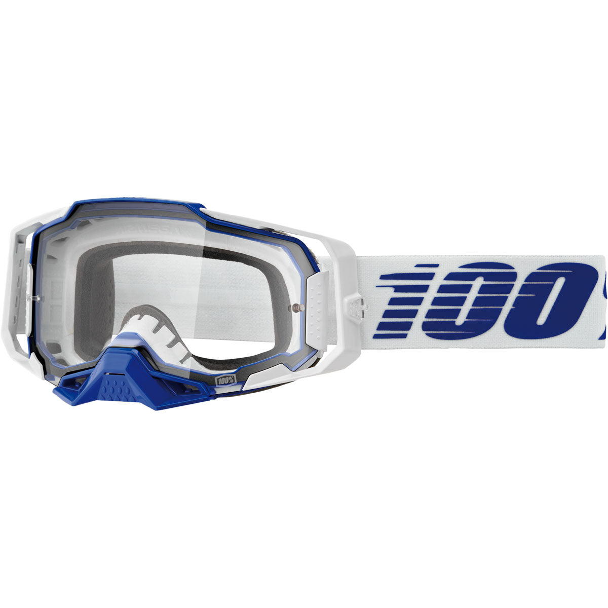 100% Armega Goggles Blue / Clear Lens