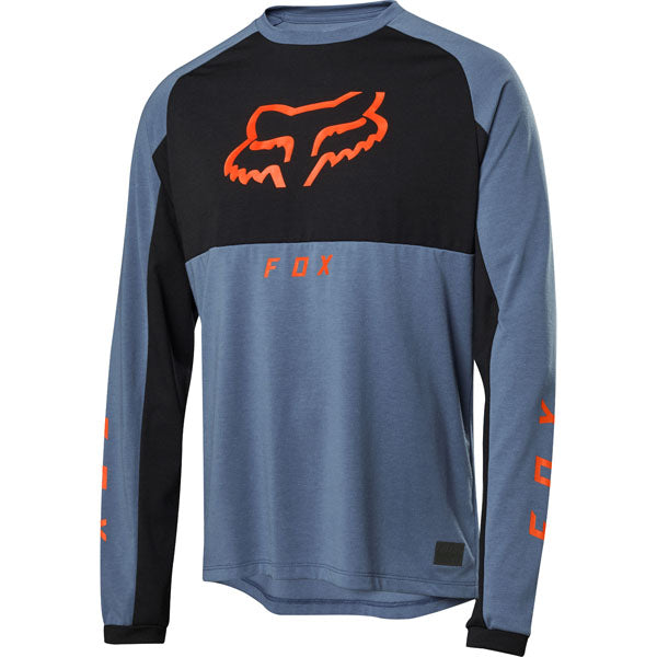 Fox Racing Ranger Dri-Release Mid Long Sleeve Jersey CLOSEOUT - Blue Steel