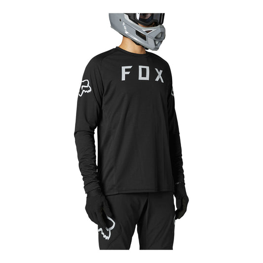 Fox Racing Defend Long Sleeve Jersey CLOSEOUT - Black