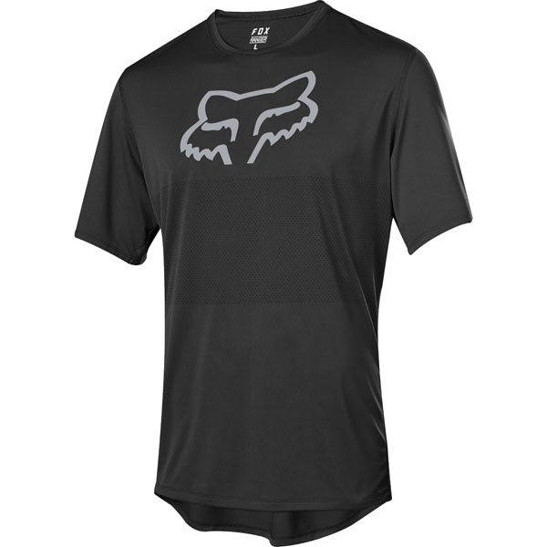 Fox Racing Ranger Short Sleeve Foxhead Jersey - Black-2