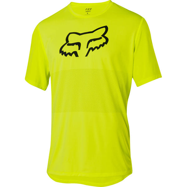 Fox Racing Ranger Short Sleeve Foxhead Jersey CLOSEOUT - Flo Yellow