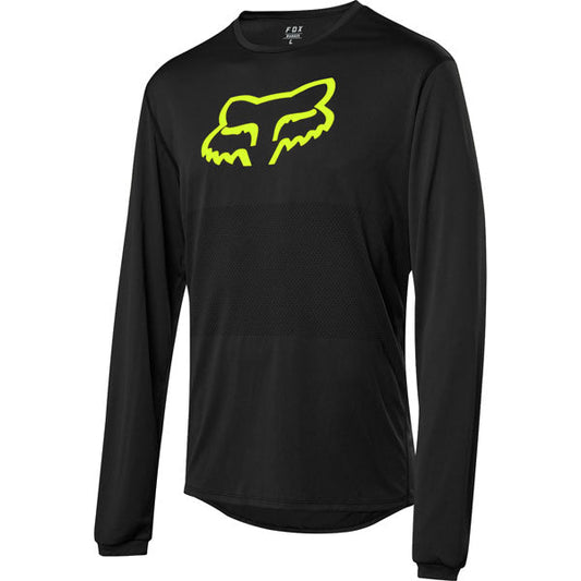 Fox Racing Ranger Long Sleeve Foxhead Jersey CLOSEOUT - Black