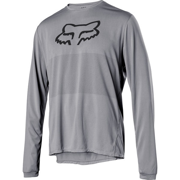 Fox Racing Ranger Long Sleeve Foxhead Jersey CLOSEOUT - Steel Grey