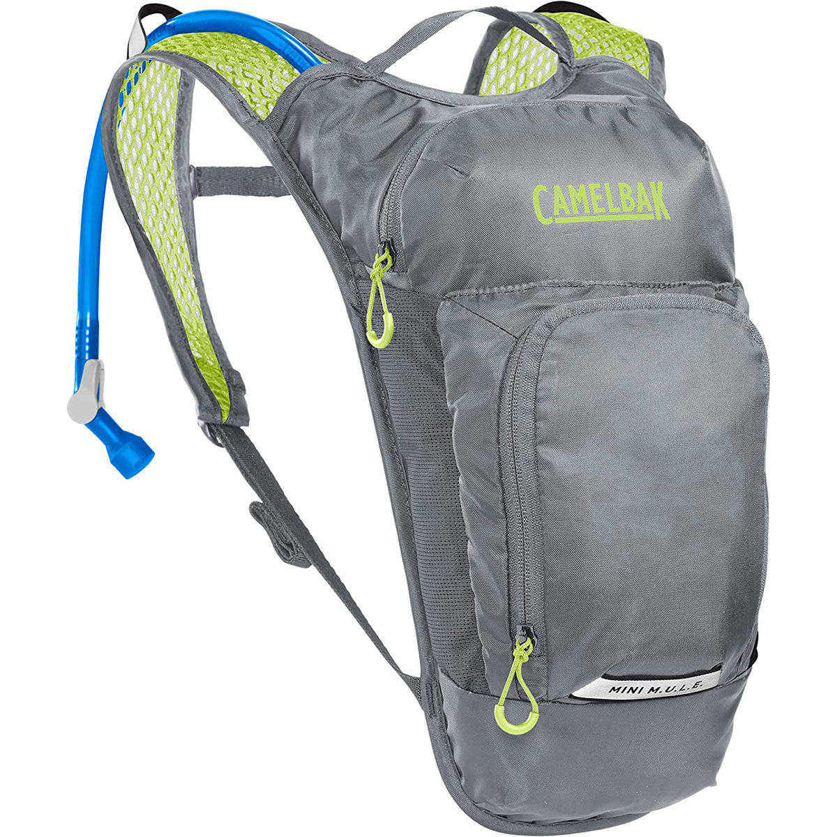 Camelbak Kids Mini Mule 50oz. Hydration Backpack CLOSEOUT - Metal Grey/Green