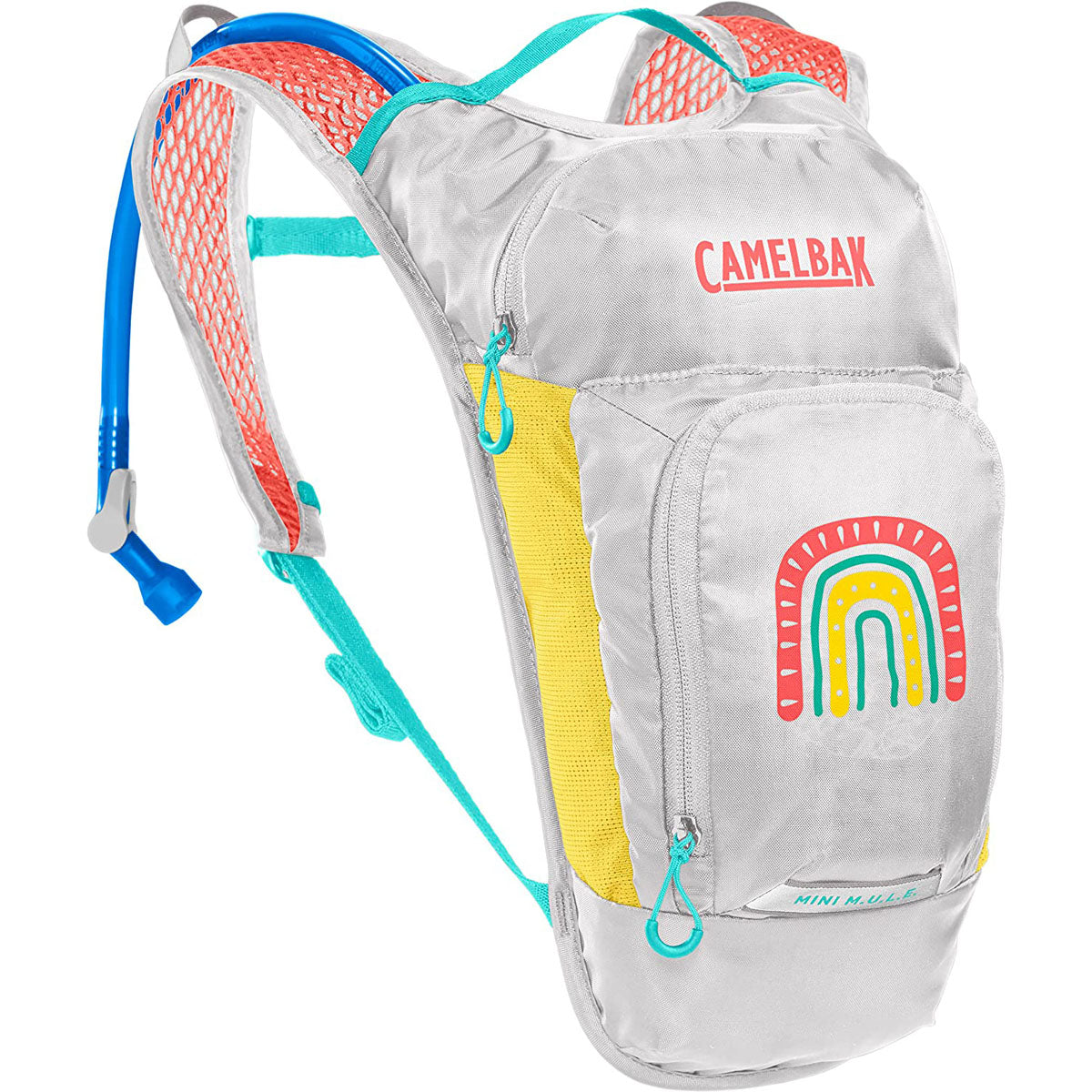 Camelbak Kids Mini Mule 50oz. Hydration Backpack - Grey/Rainbow