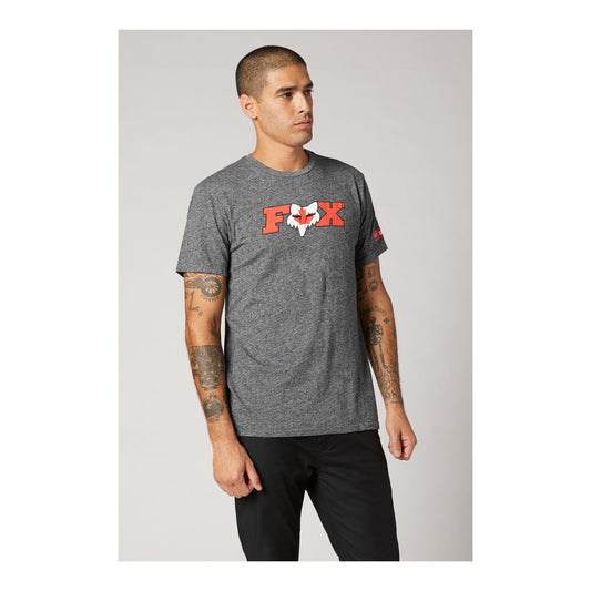 Fox Racing Canada Flag Premium Tee - Heather Graphite