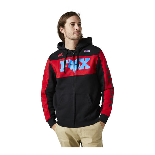 Fox Racing Honda Zip Fleece - Black/Red