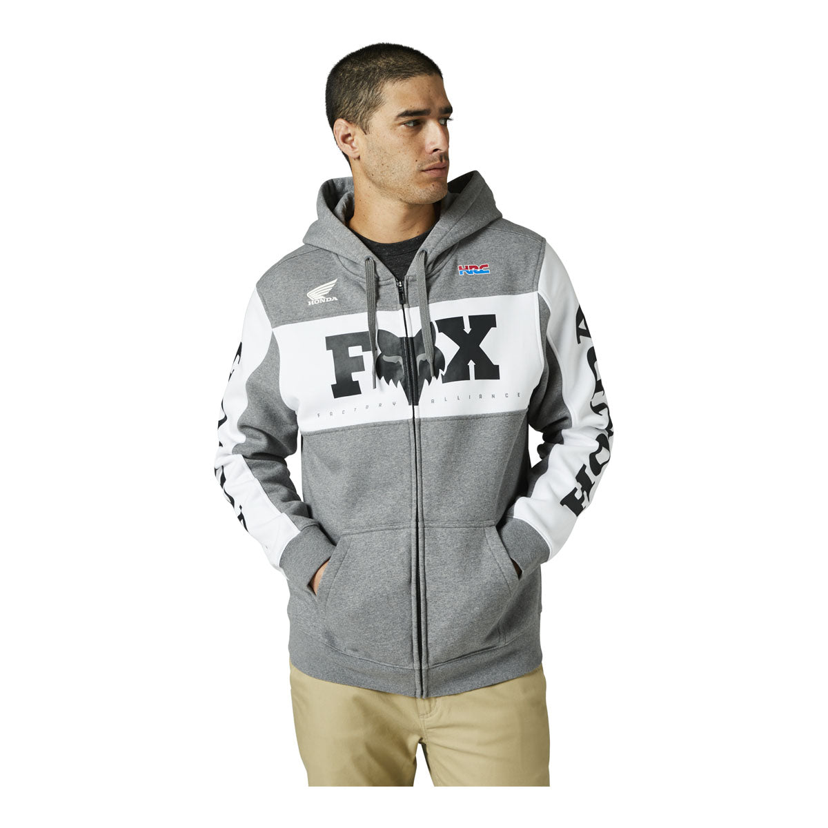 Fox Racing Honda Zip Fleece - Heather Graphite