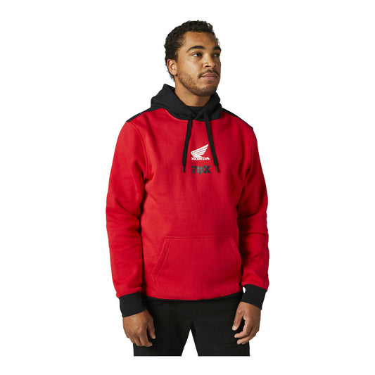 Fox Racing Honda Wing Pullover Fleece Hoodie - Flame Red