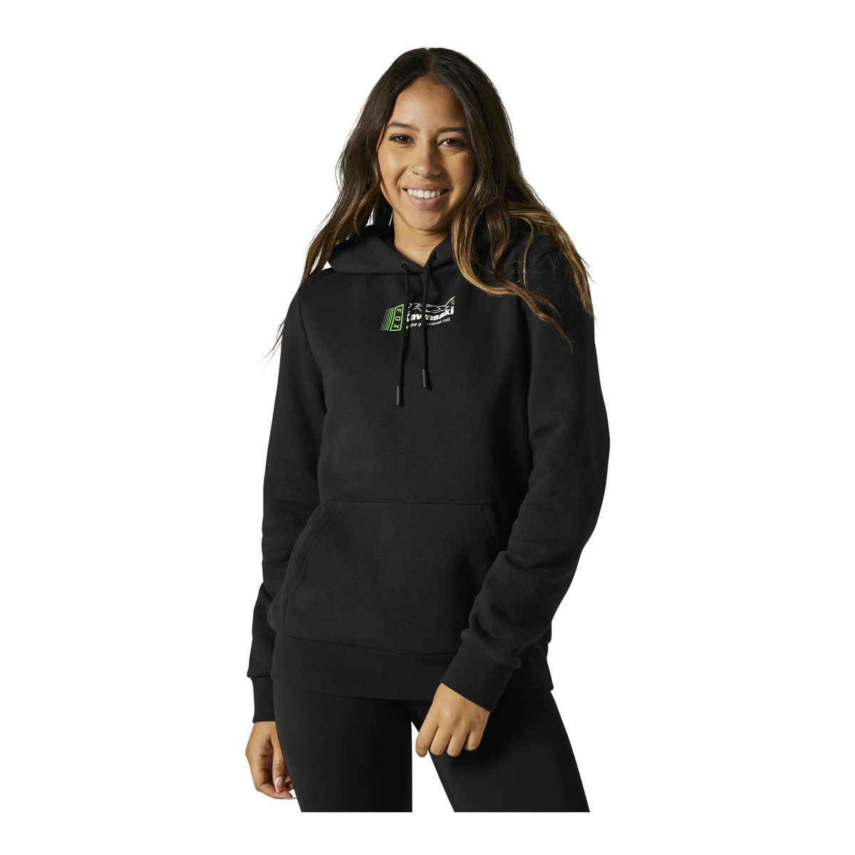 Fox Racing Womens Kawasaki Pullover Fleece - Black