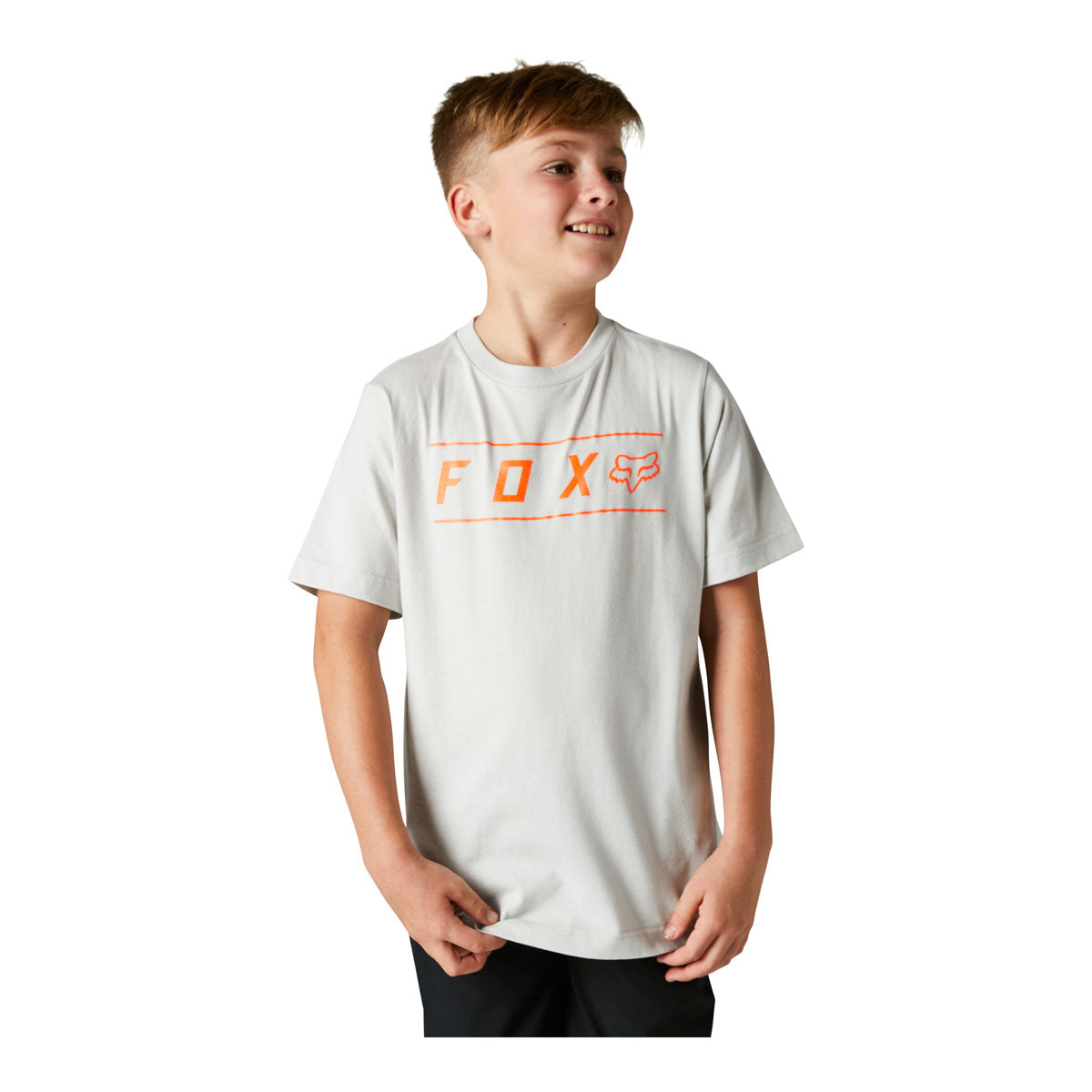 Fox Racing Youth Pinnacle Short Sleeve Tee - Light Grey