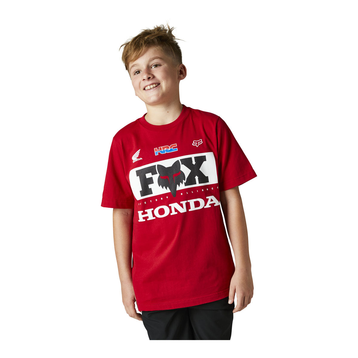 Fox Racing Youth Honda Short Sleeve Tee - Flame Red