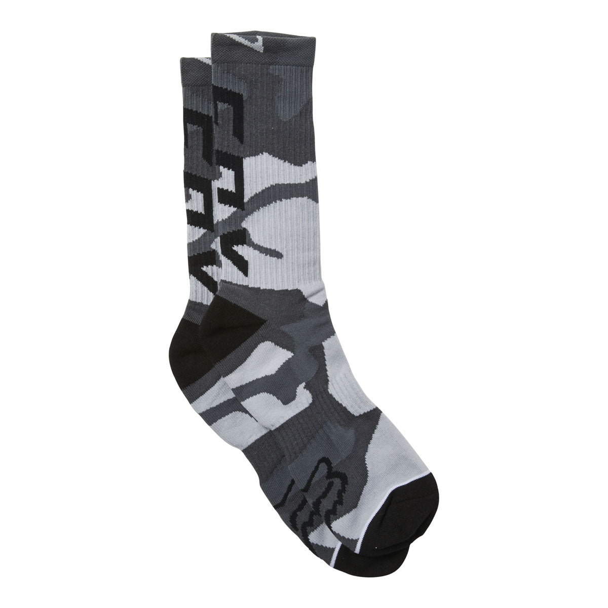 Fox Racing Camo Cushioned Crew Sock - Black Camo