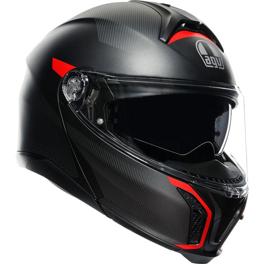 AGV TourModular Frequency Helmet - Gunmetal/Red