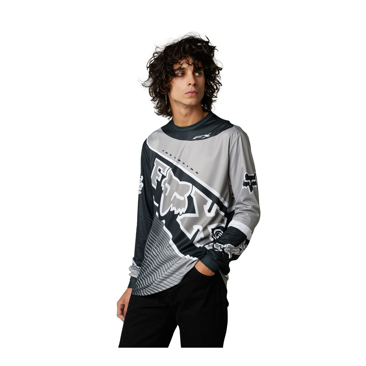 Fox Racing Burm LS Jersey - Black