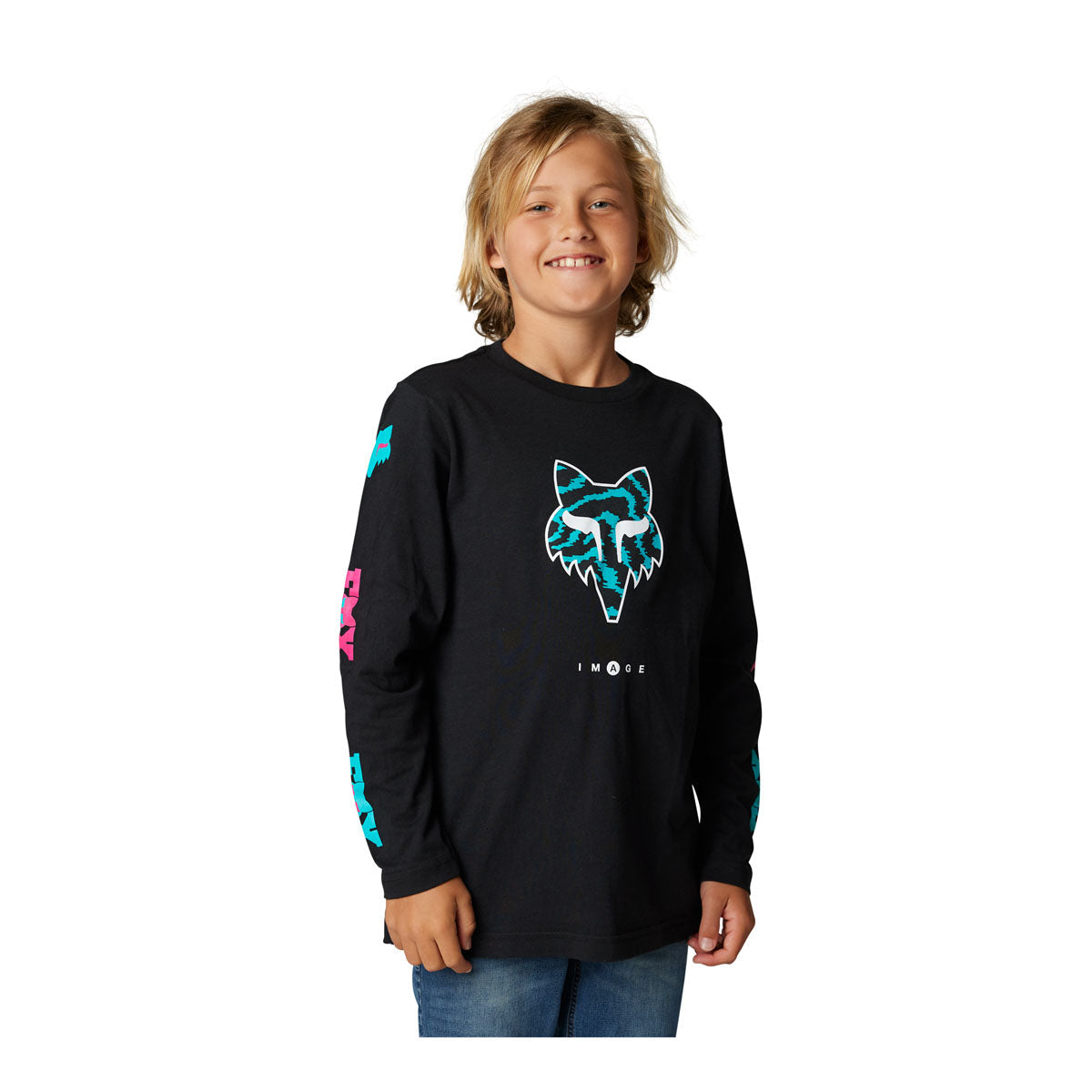 Fox Racing Youth Nuklr Long Sleeve Tee - Black