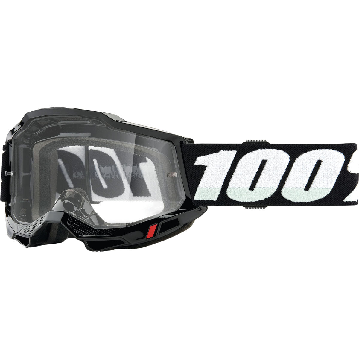 100% Accuri 2 Junior Goggles Black / Clear Lens