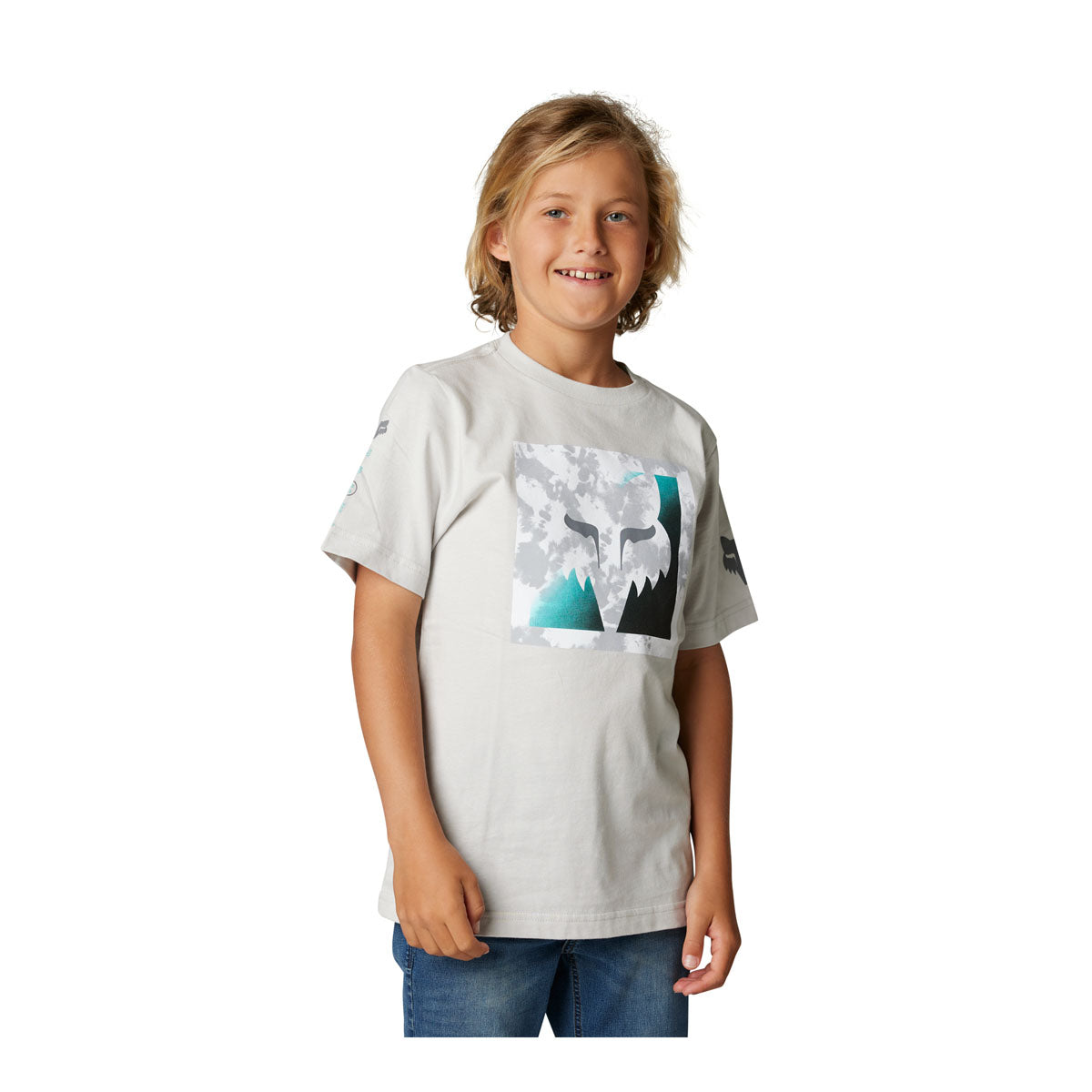 Fox Racing Youth Detonate Short Sleeve Tee - Light Grey