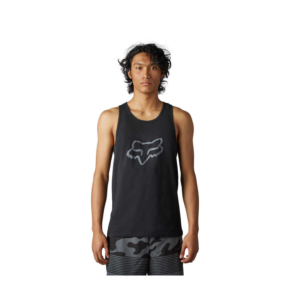 Fox Racing Foxhead Premium Tank - Black/Black