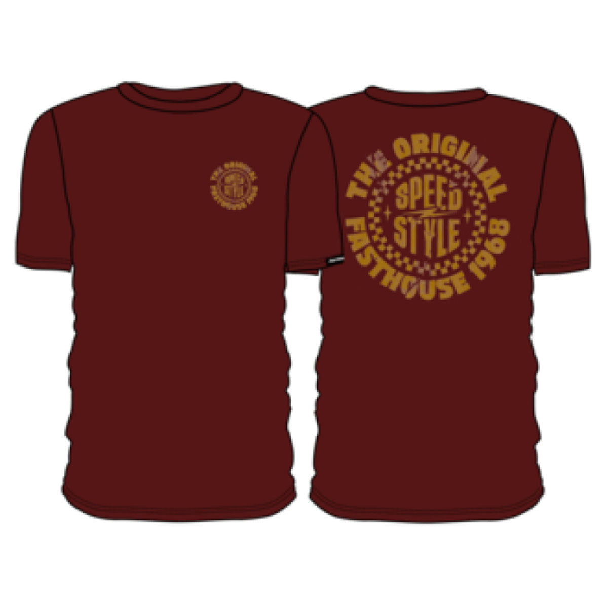 Fasthouse Origin Tee - Maroon