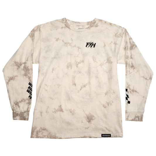 Fasthouse Snakebite Tie Dye Ls - White