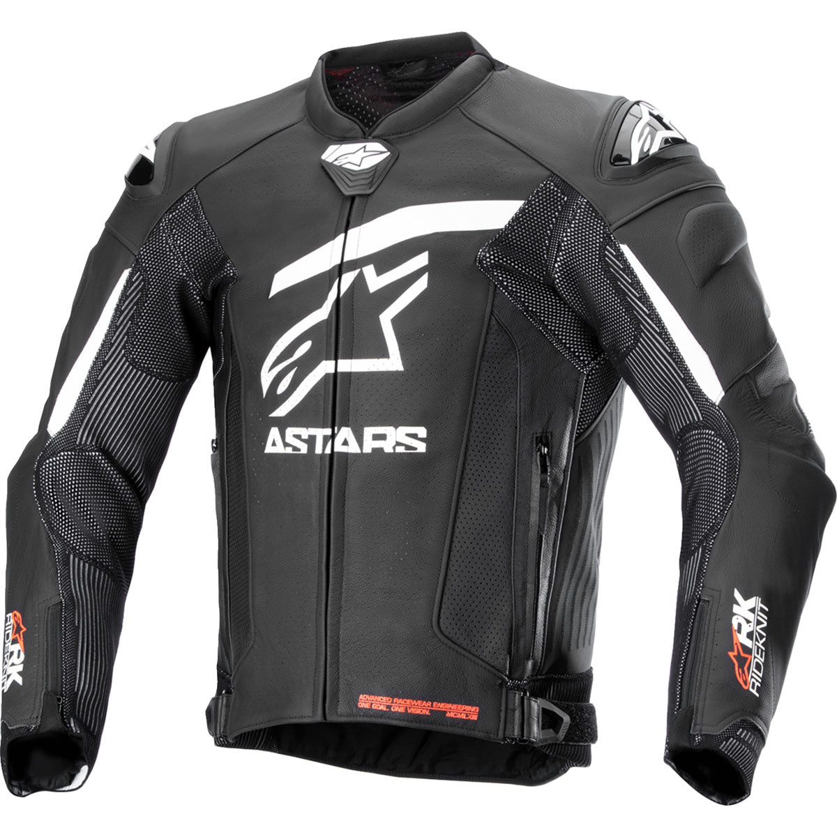 Alpinestars GP Plus R v4 Rideknit Leather Jacket - Black/White