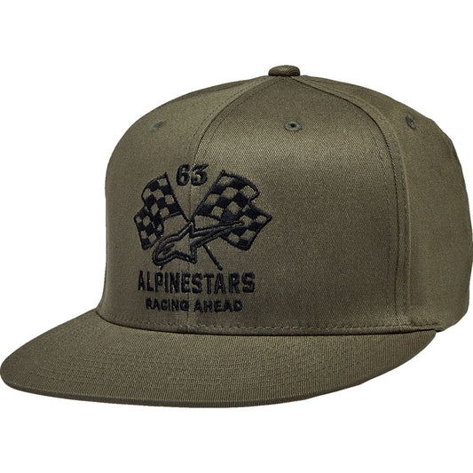 Alpinestars Double Check Flat Bill Hat - Military/Black