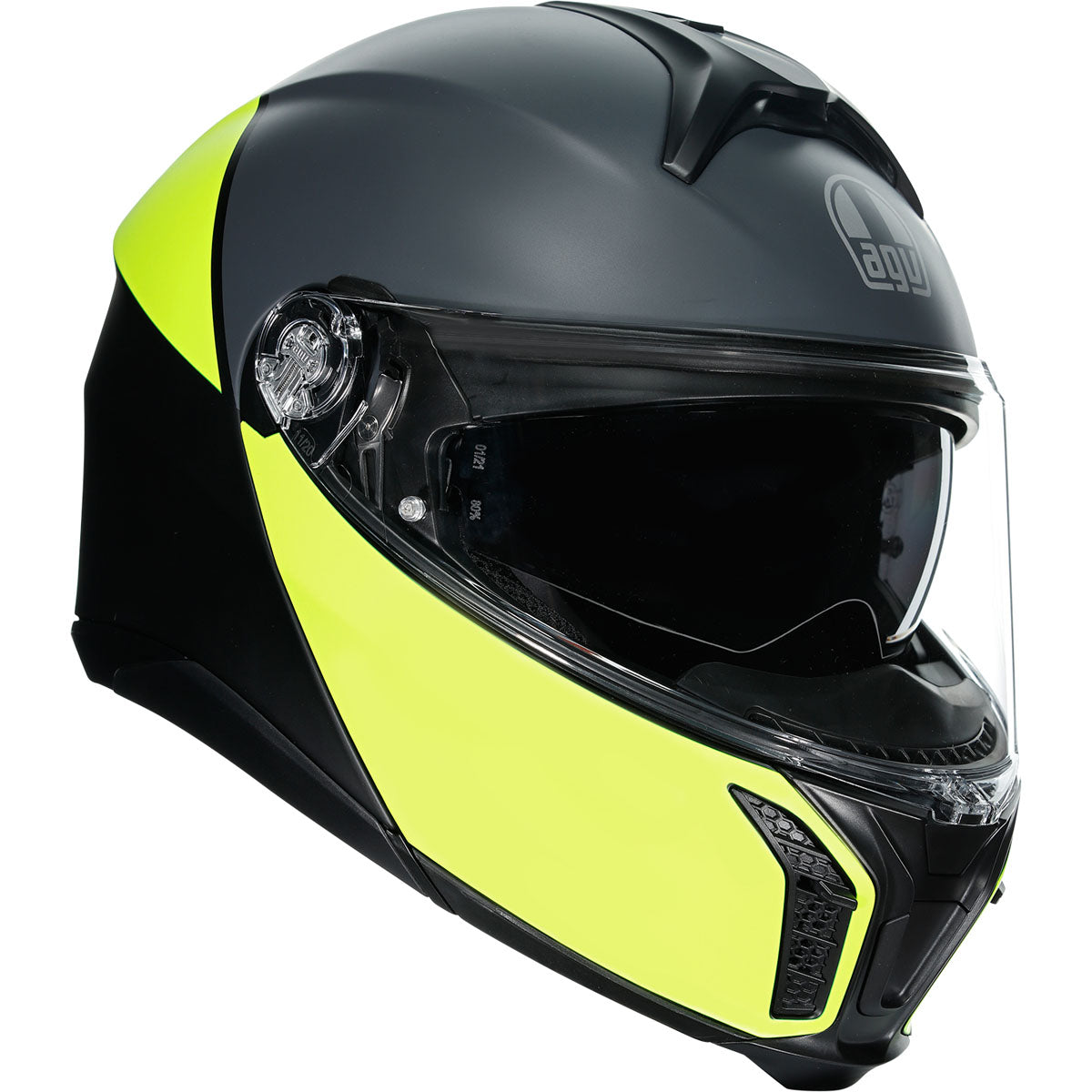 AGV TourModular Balance Helmet - Black/Yellow Fluo/Gray