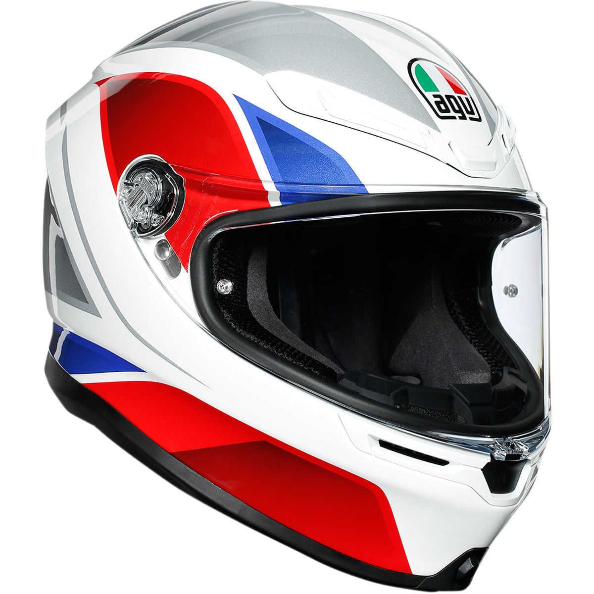 AGV K6 Hyphen Helmet - White/Red/Blue