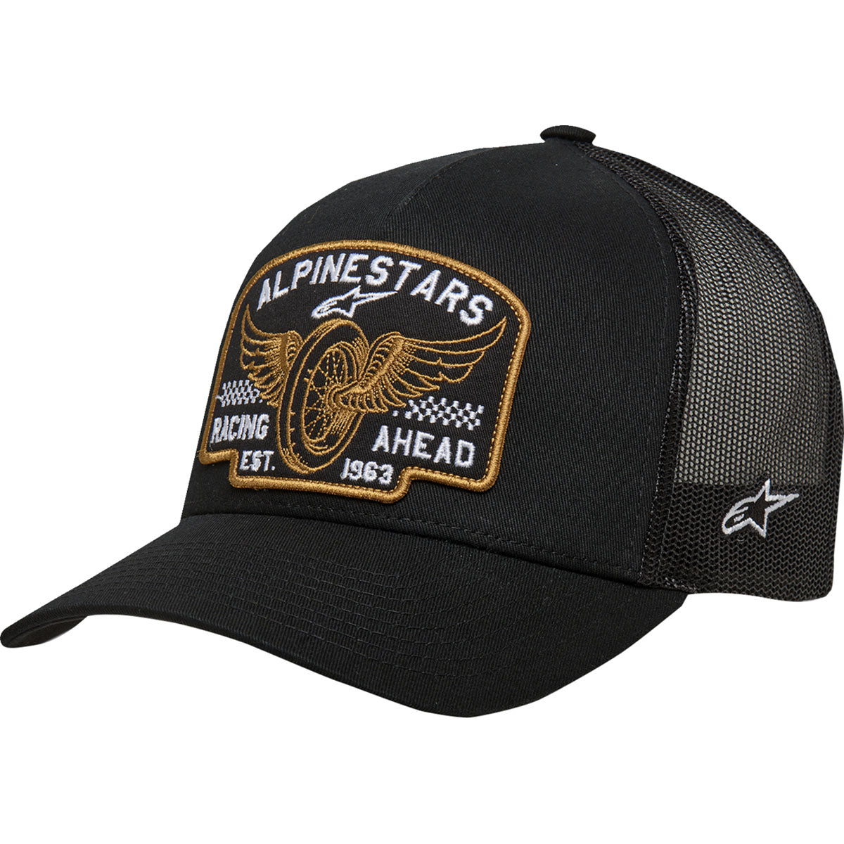 Alpinestars Heritage Patch Trucker Hat - Black/Black