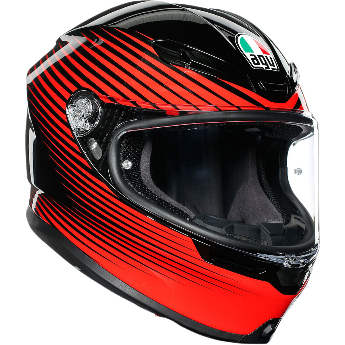 AGV K6 Rush Helmet - Black/Red