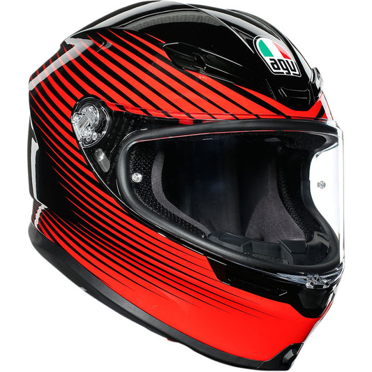 AGV K6 Rush Helmet - Black/Red