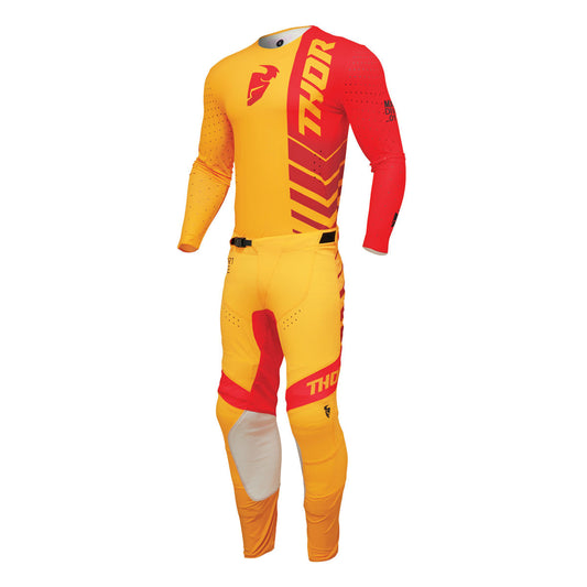 Thor Prime Analog Gear Set / Jersey Pant combo CLOSEOUT - Lemon/Red