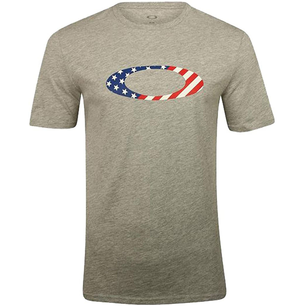 Oakley Star Spangled Ellipse Tee - Heather Grey