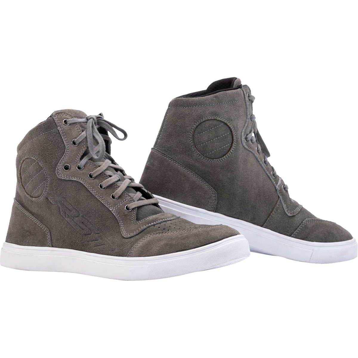 RST Womens HiTop Moto Shoe Grey Suede