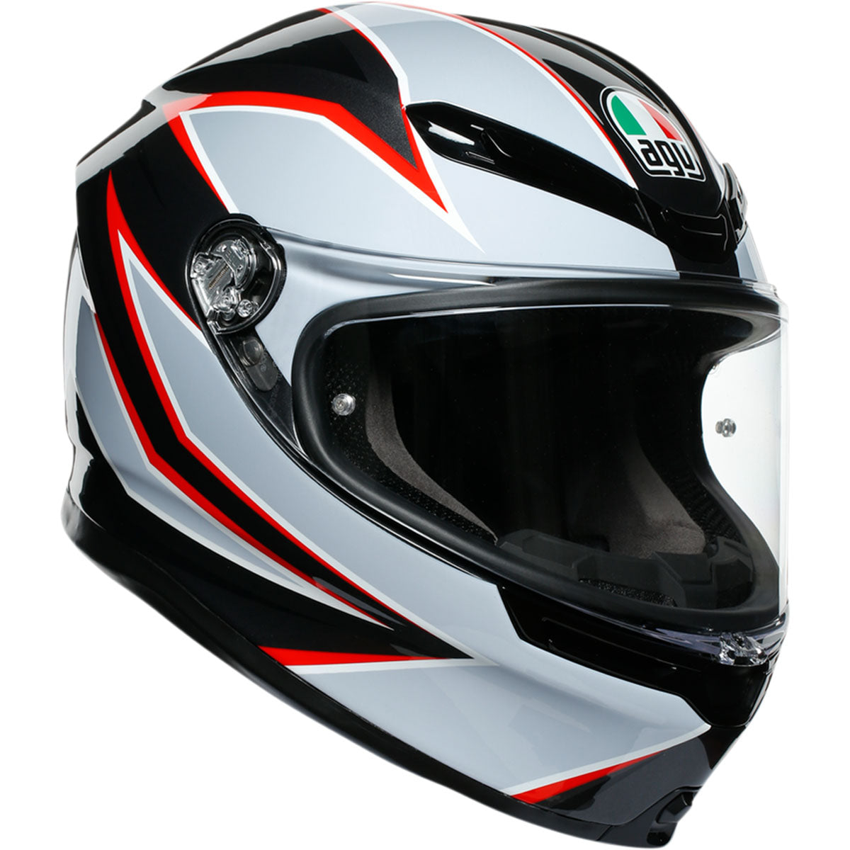 AGV K6 Flash Helmet (CLOSEOUT) - Black/Grey/Red