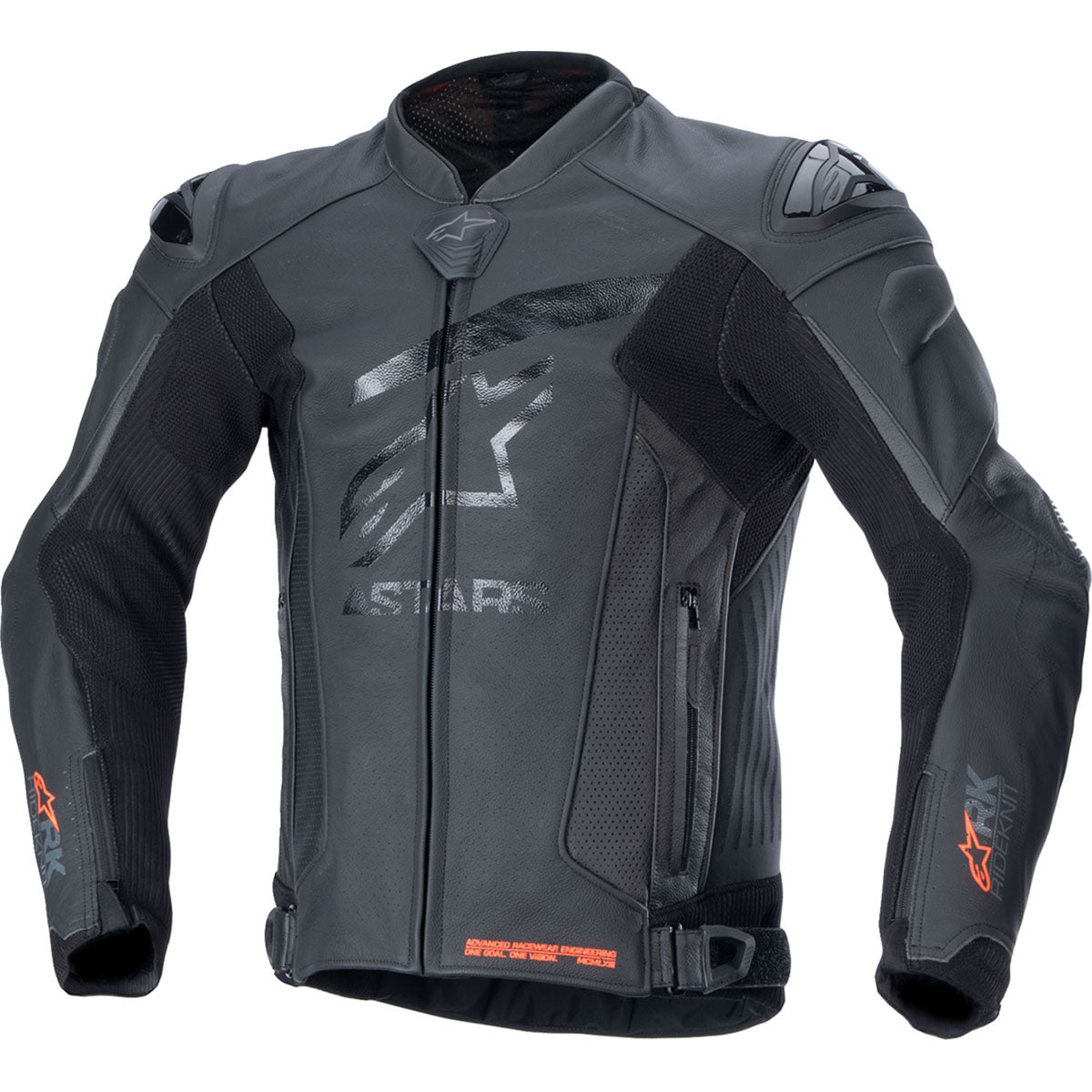 Alpinestars GP Plus R v4 Rideknit Leather Jacket - Black/Black