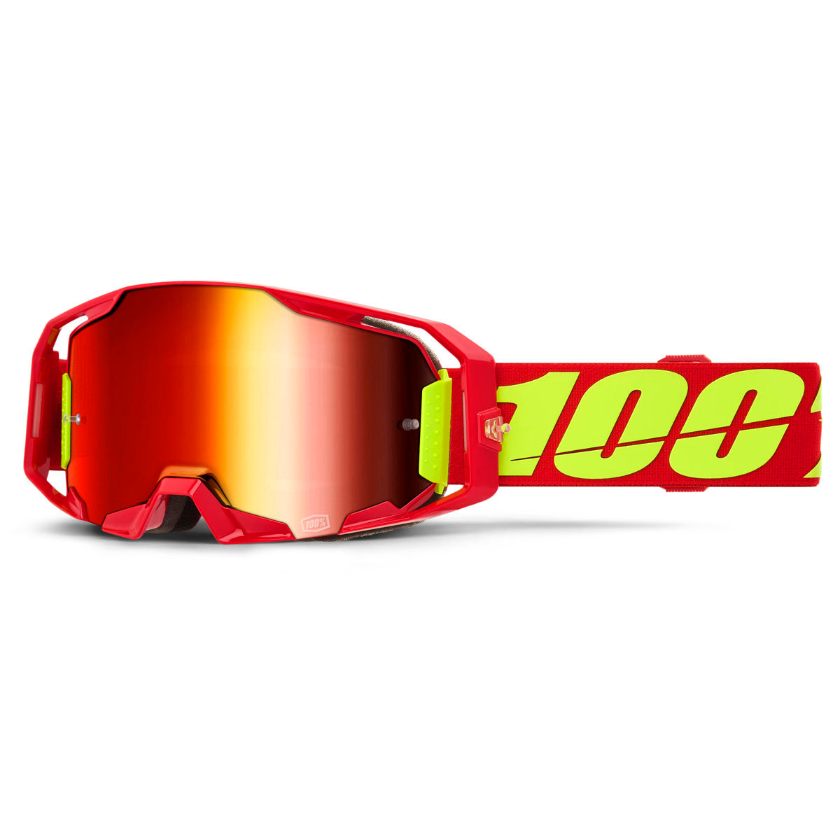 100% Armatic Goggles Red / Red Mirrored Lens