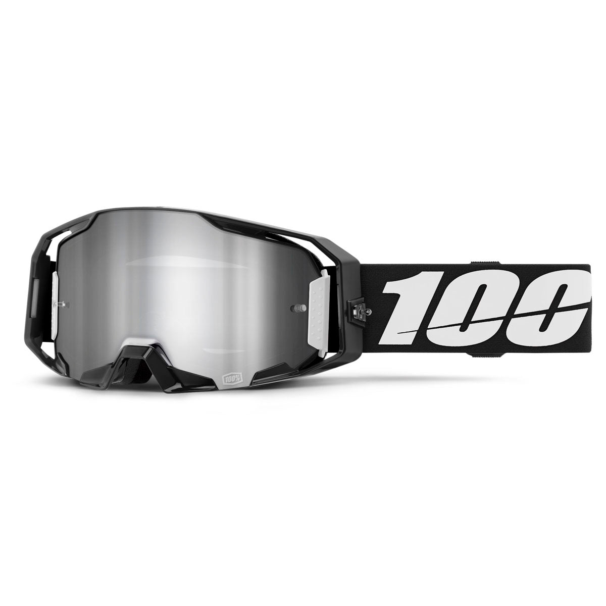 100% Armatic Goggles Black / Silver Flash Mirrored Lens