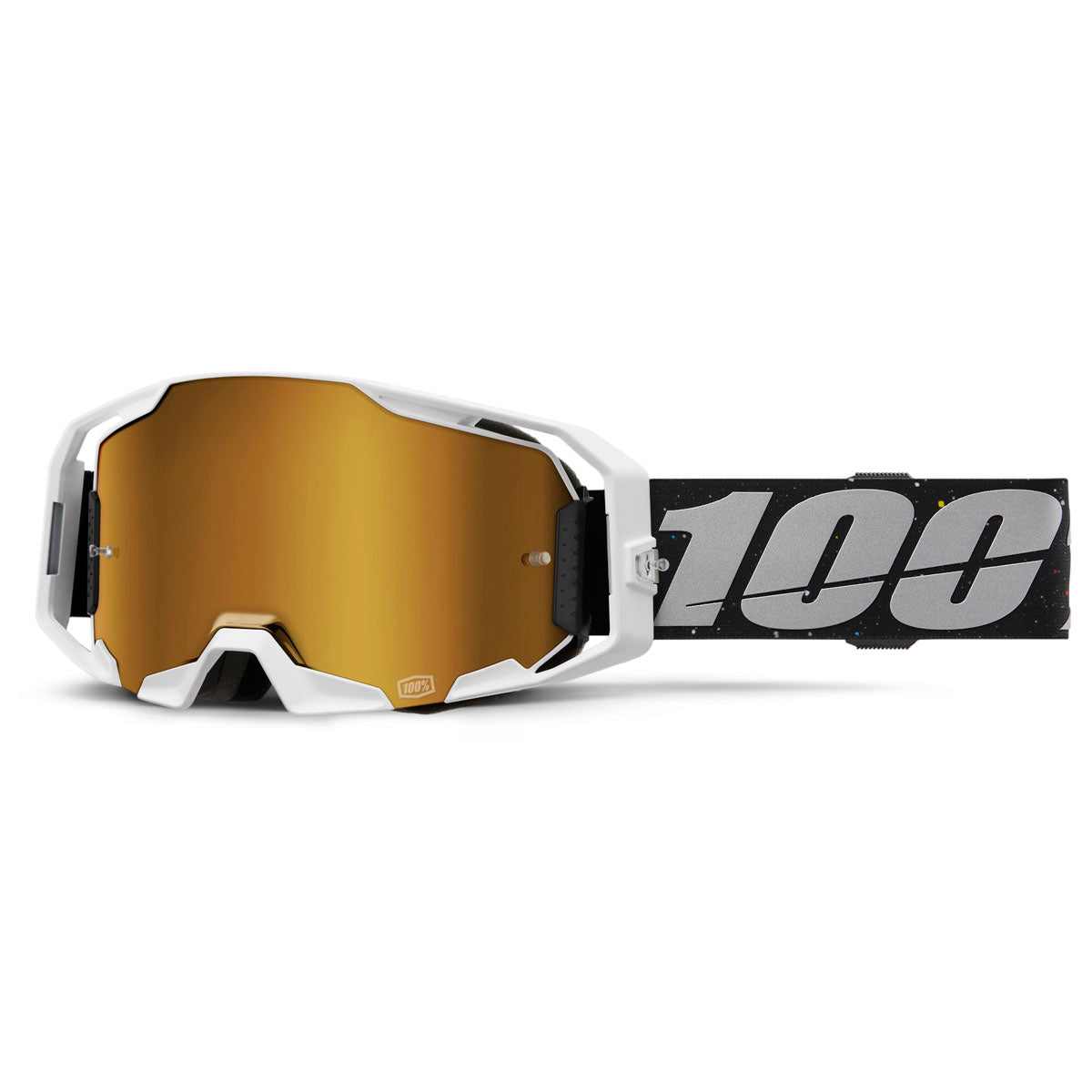 100% Armatic Goggles Rapid Racer / True Gold Mirrored Lens