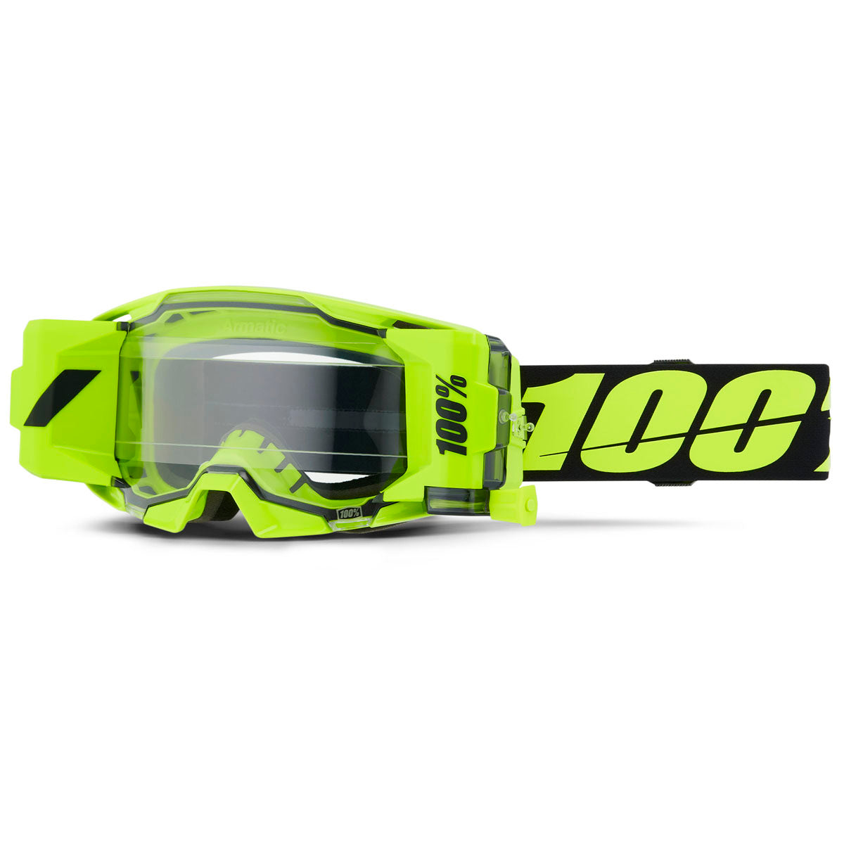 100% Armatic Forcast Goggles Neon Yellow / Clear Lens