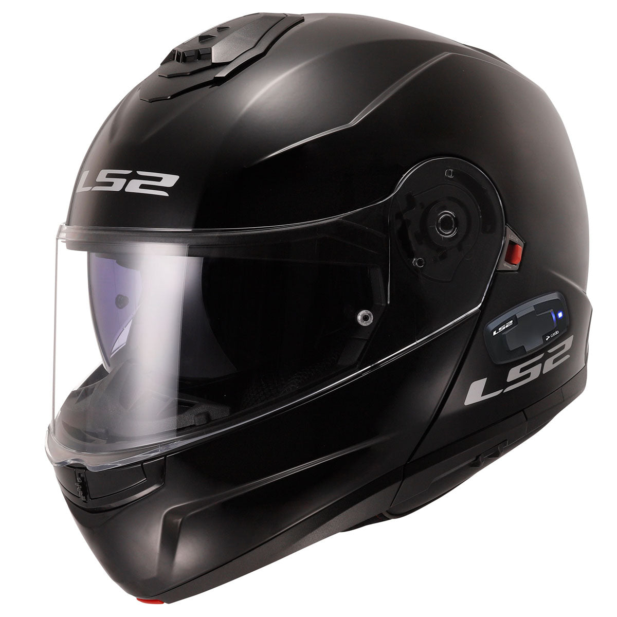 LS2 Strobe II Cardo Solid Helmet - Gloss Black