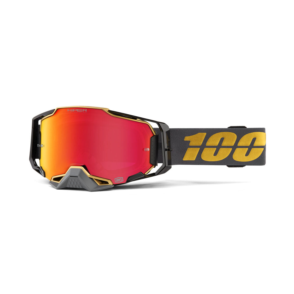 100% Armega Hiper Goggles Falcon 5 / Mirror Red Lens