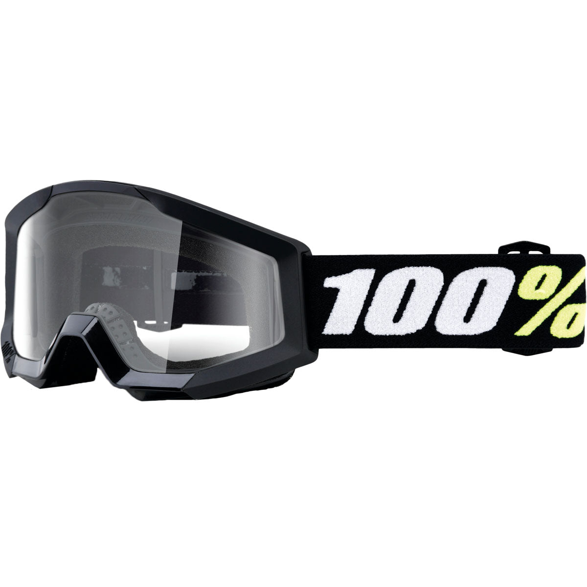 100% Strata 2 Sand Goggles Black / Clear Lens
