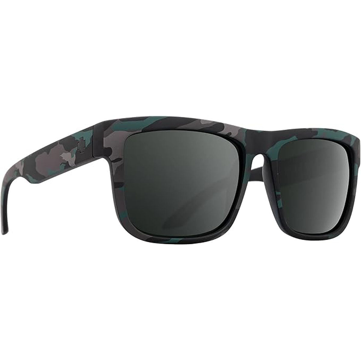 Spy Discord Sunglasses CLOSEOUT - Stealth Camo/HD Plus Gray Green with Black Spectra Mirror