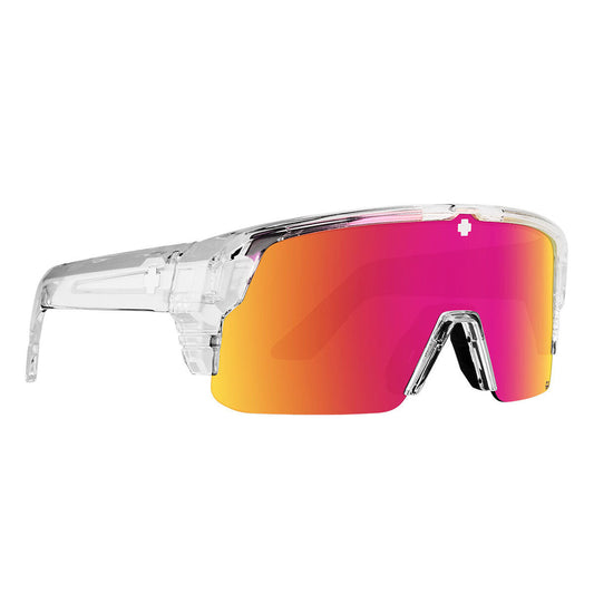 Spy Monolith Sunglasses CLOSEOUT - Crystal/Happy Gray Green Pink Spectra Mirror