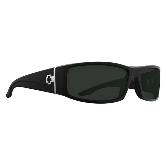 Spy Cooper Sunglasses - Matte Black/Happy Grey Green