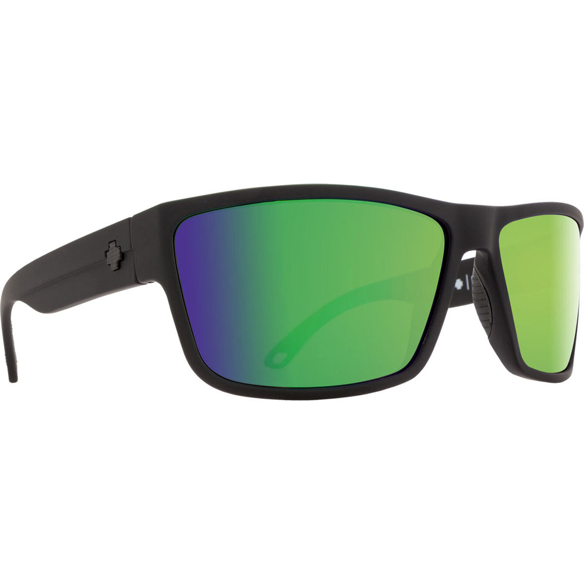 Spy Rocky Polarized Sunglasses - Soft Matte Black / Happy Bronze Polar w/ Green Spectra Mirror