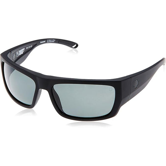 Spy Rover Polarzied Sunglasses CLOSEOUT - Soft Matte Black/Happy Gray Green Polar